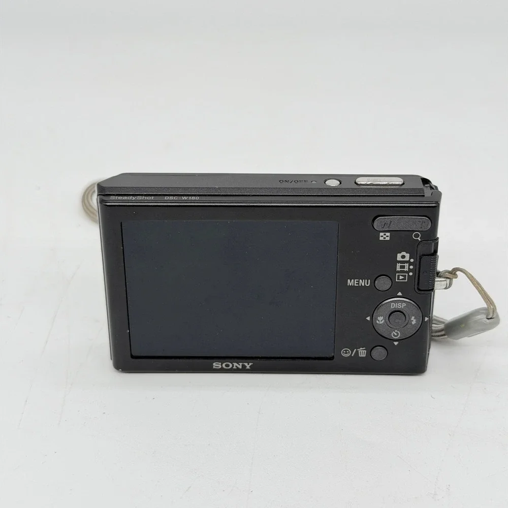 Sony Cyber-shot DSC-W180 10.1MP Digital Camera Black 3x Optical Zoom Bundle